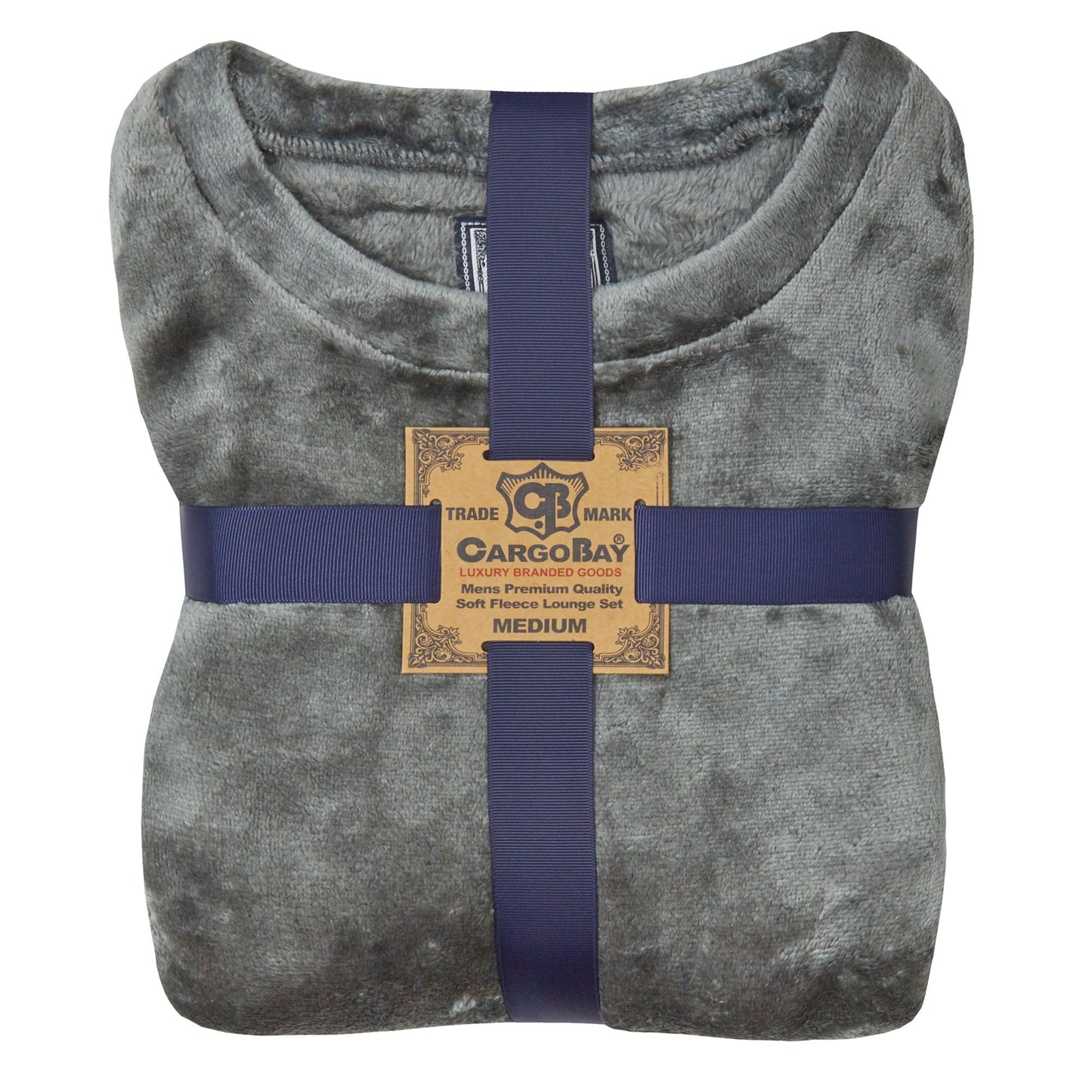 Mens Soft Shimmer Fleece Lounge Pyjama Set