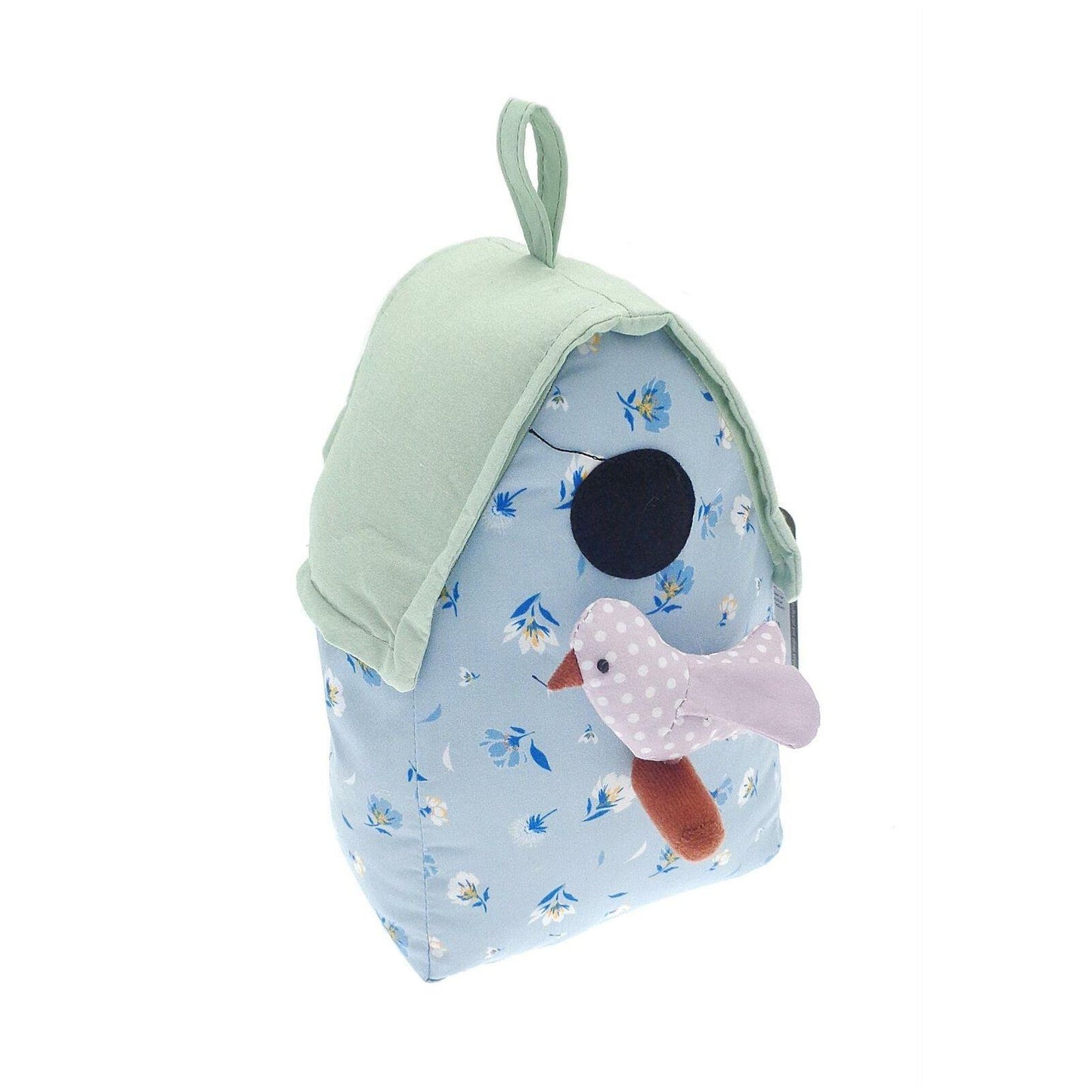 Floral Birdhouse Design Door Stop