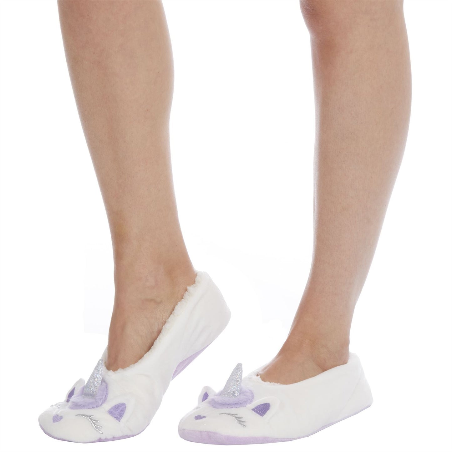 Ladies Eyemask and Fleece Lined Ballet Slipper Set