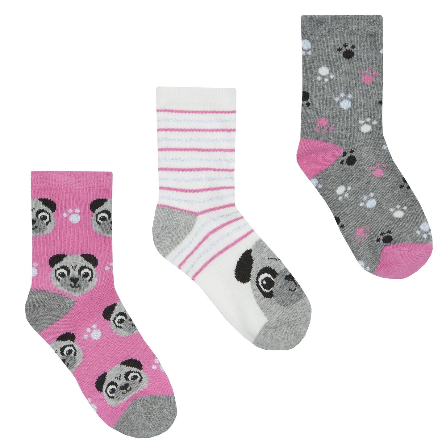 Childrens 3 Pk of Novelty Animal Socks