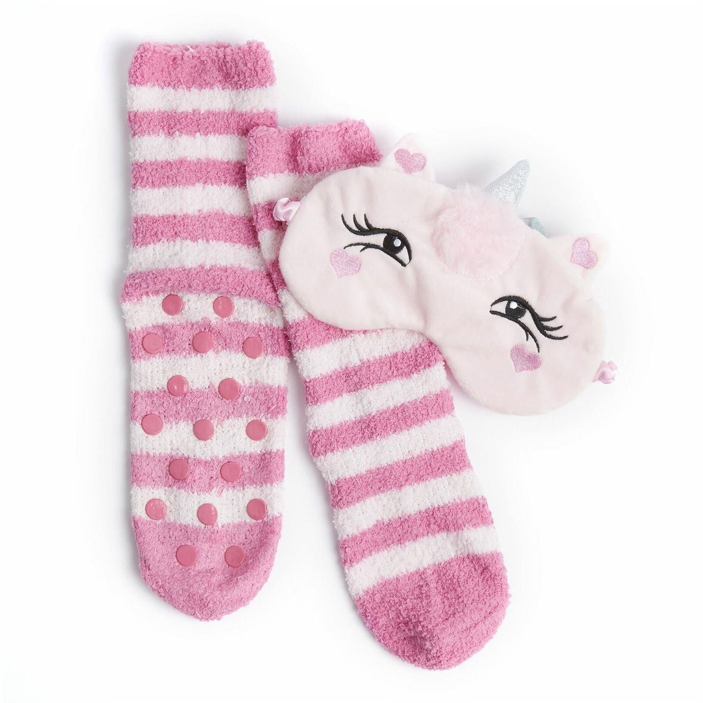 Ladies Eyemask and Cosy Slipper Sock Set