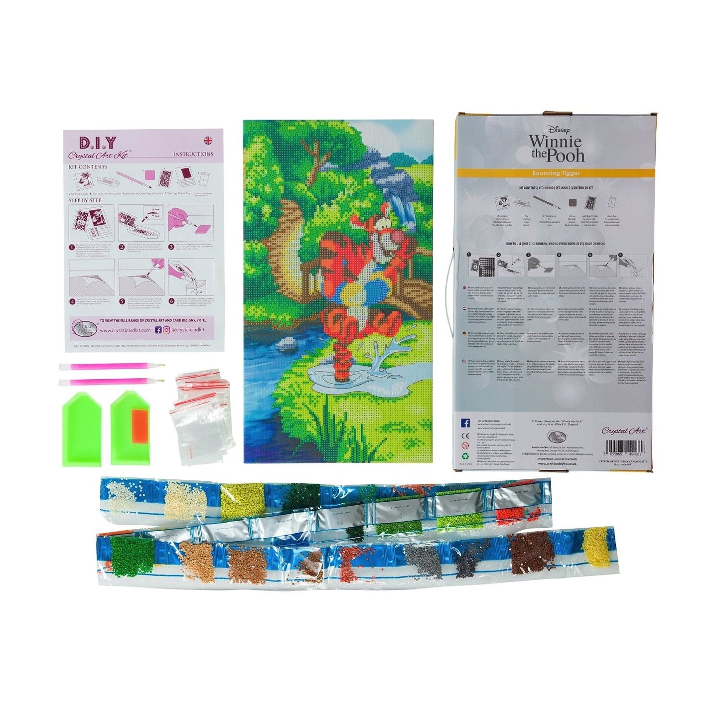 Craft Buddy Mounted Crystal Art Kit ~ Disney Range