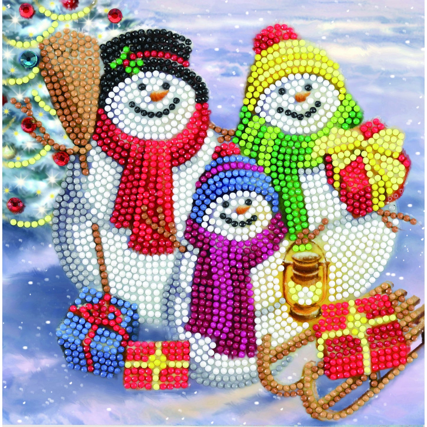 Craft Buddy 18x18cm DIY Crystal Christmas Card Kit ~ 2021 Designs