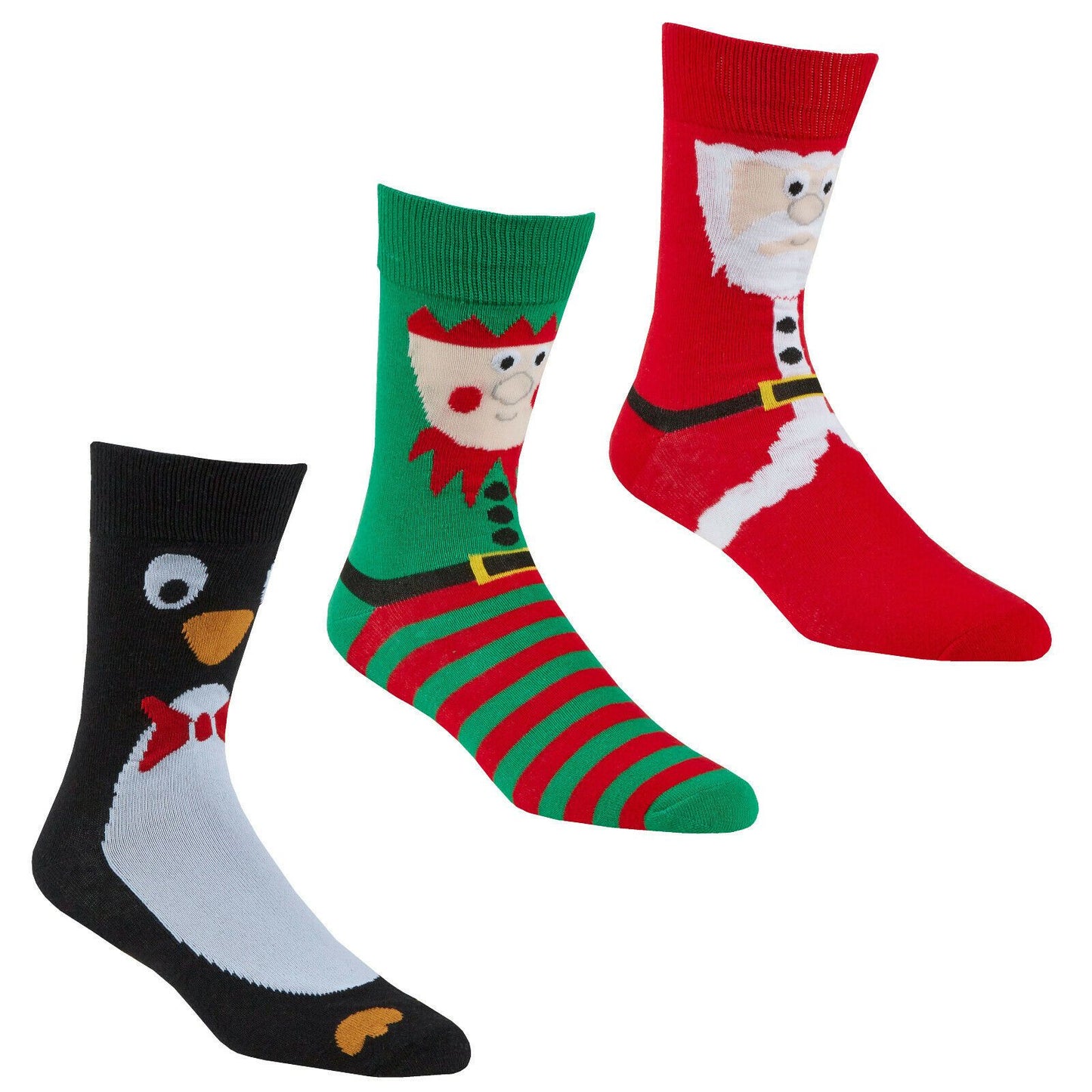 Adults 3 Pack Christmas Socks