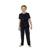 Childrens Dark Blue Camo Print Pyjama Set ~ 5-13 years