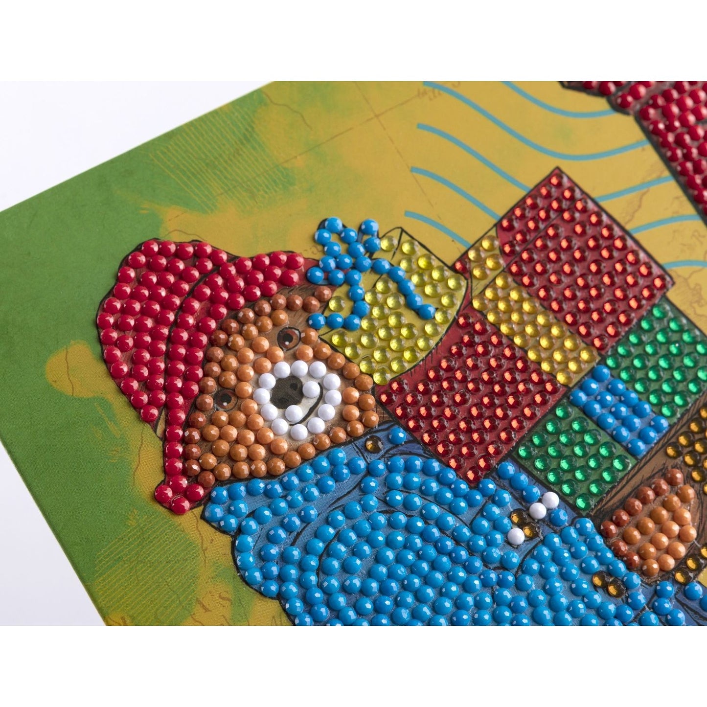 Craft Buddy Paddington Bear 'Sending Gifts' DIY Crystal Art Diamond Painting Greetings Card Kit
