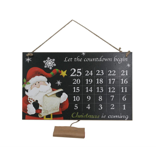 Christmas Countdown Hanging Plaque