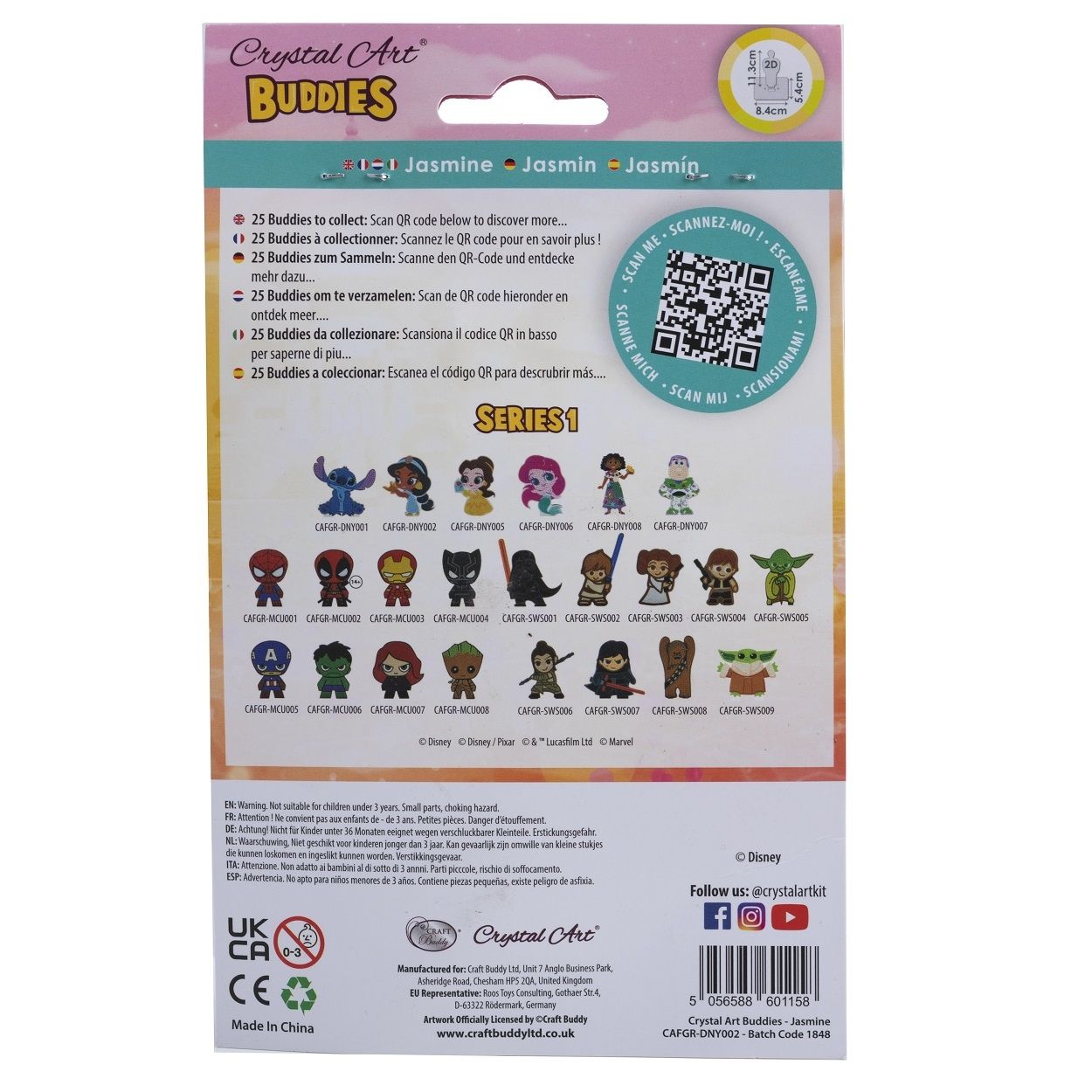 Craft Buddy Crystal Art Buddies Series 1 - Collectable Diamond Painting Figures