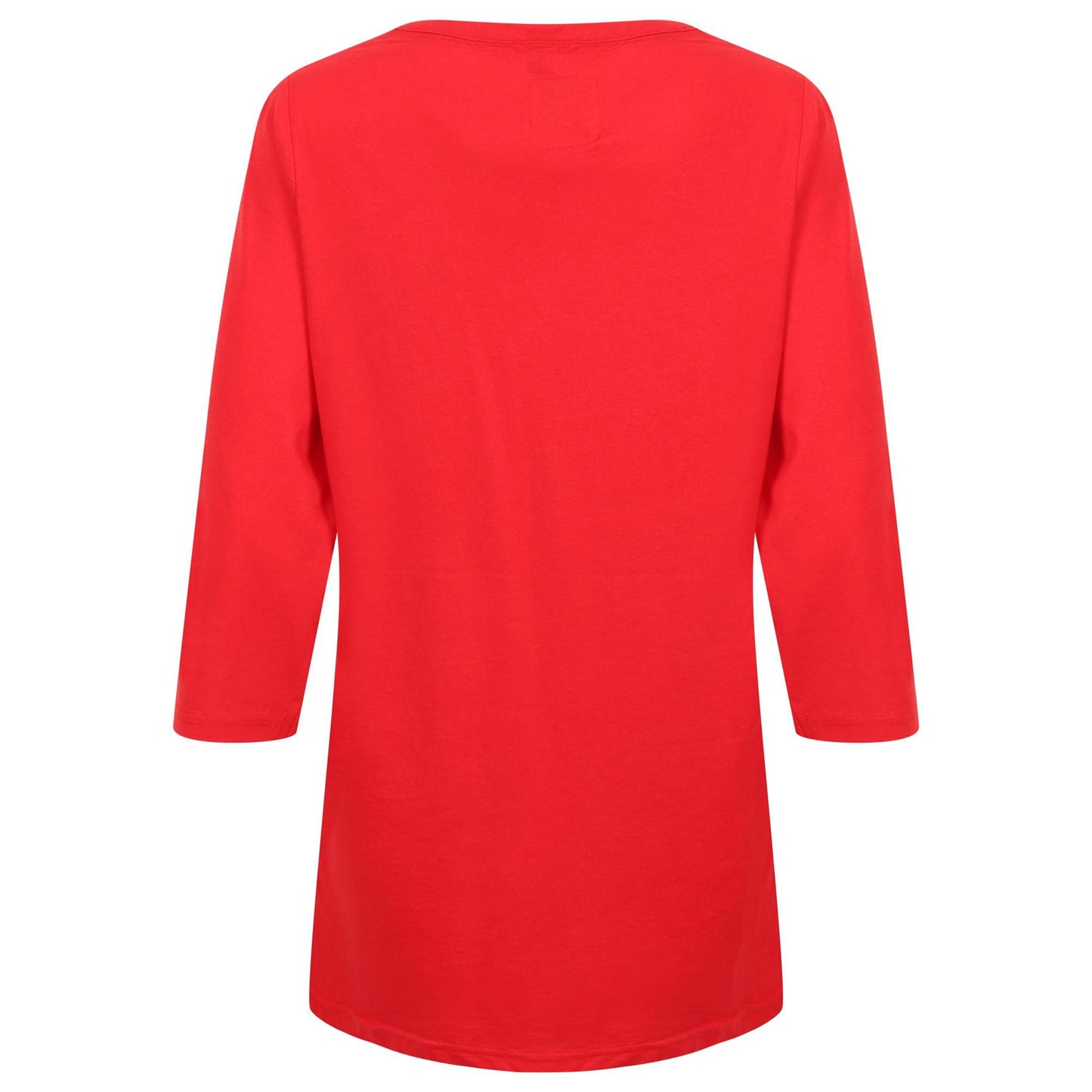 Ladies Long Length Mistletoe Christmas T Shirt