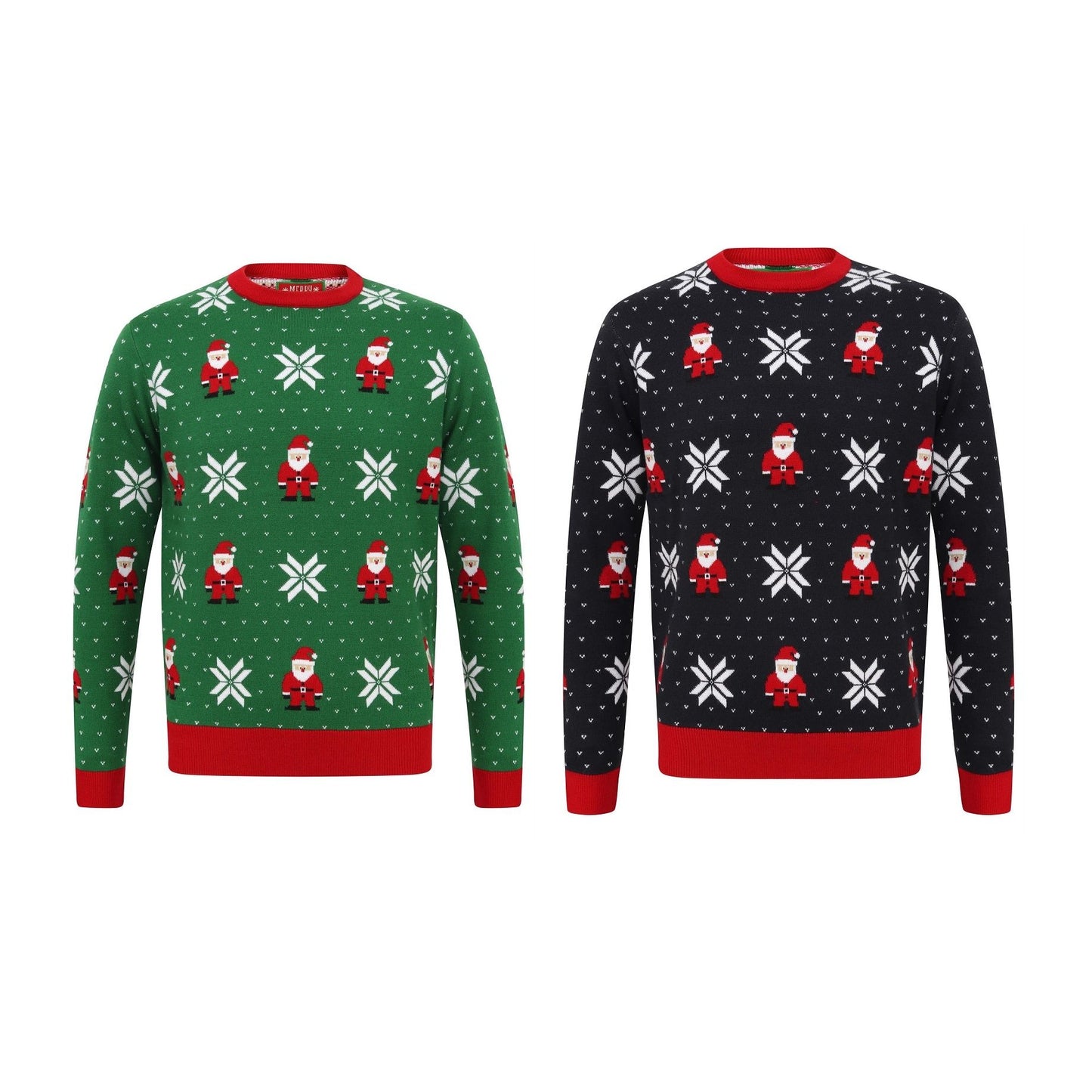 Adults Santa Fairisle Knitted Christmas Jumper