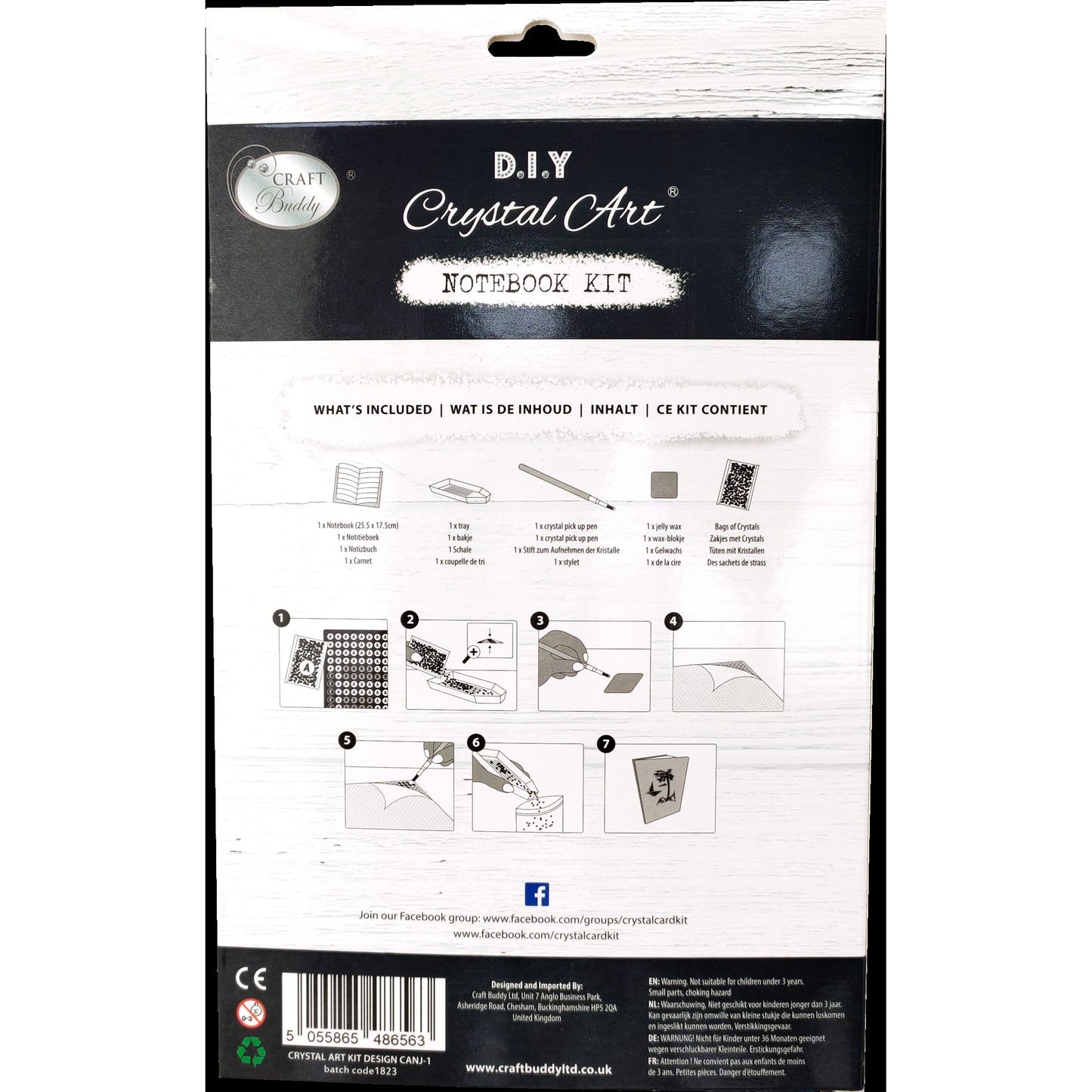 Craft Buddy Crystal Art Notebook Kit