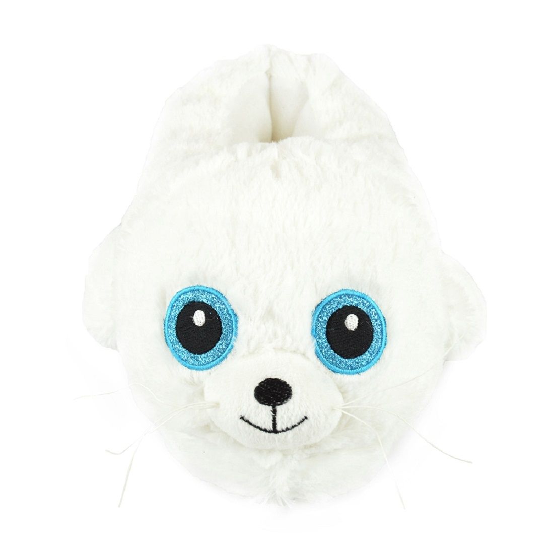 Girls Plush Novelty Seal Slippers ~ UK 9-3