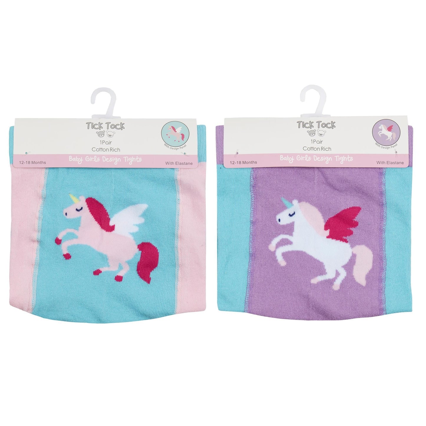 Babies 2 Pack Cotton Rich Novelty Tights