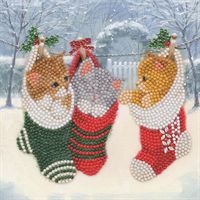 Craft Buddy 18x18cm DIY Crystal Christmas Card Kit ~ 2021 Designs