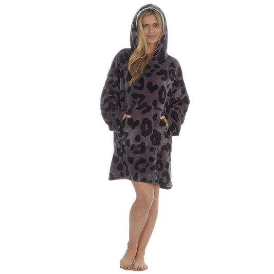 Ladies Oversized Warm Winter Lounge Hoodie