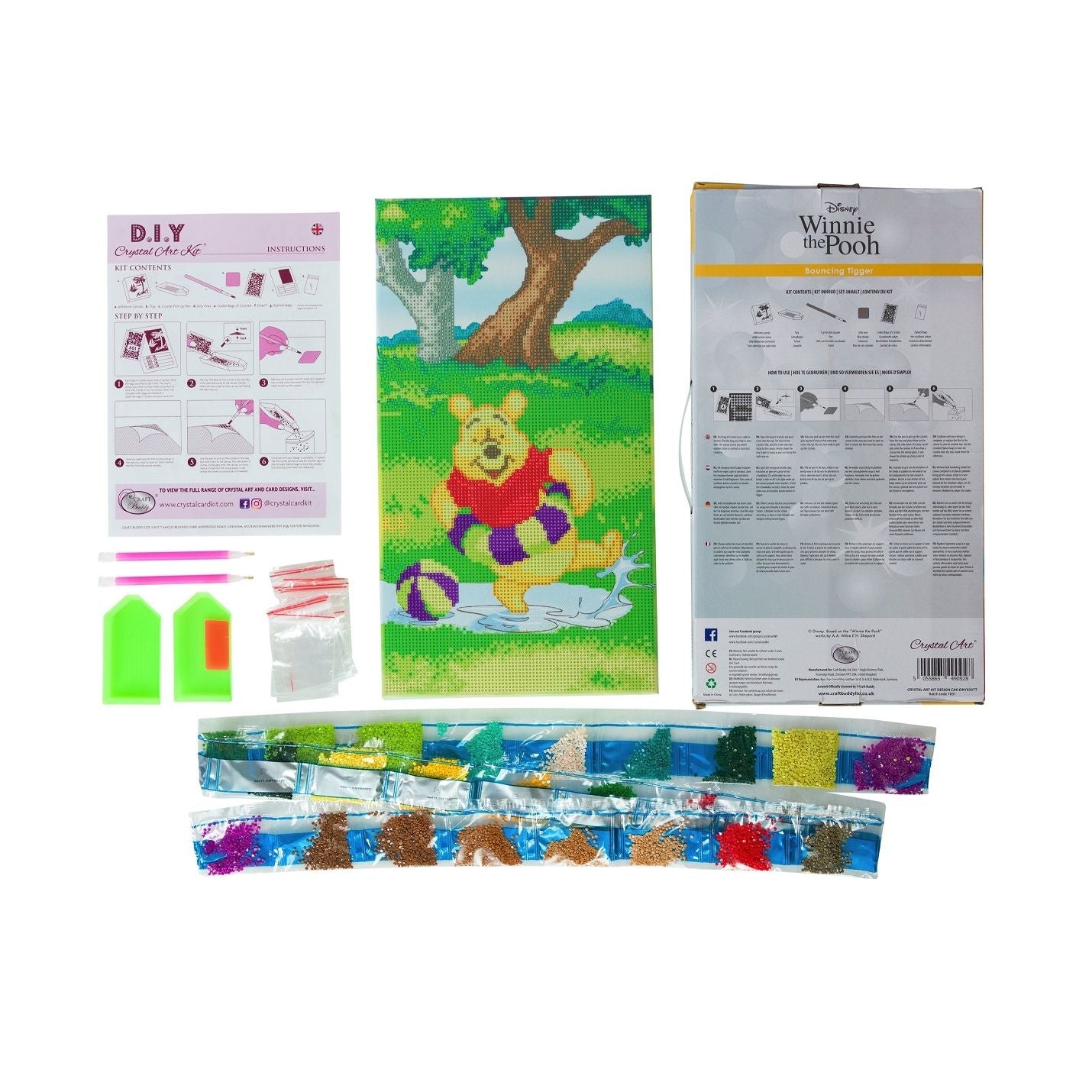 Craft Buddy Mounted Crystal Art Kit ~ Disney Range