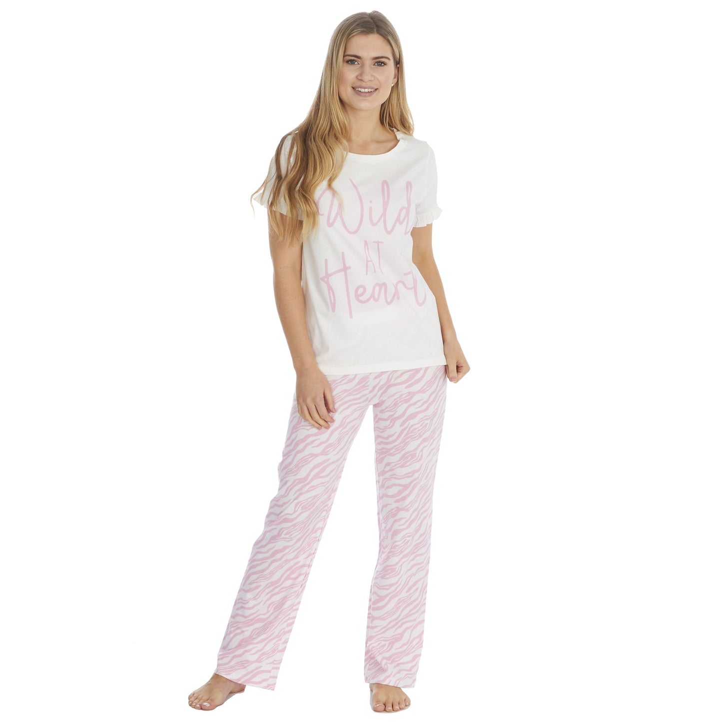 Ladies Wild At Heart Pyjama Set ~ S-XL