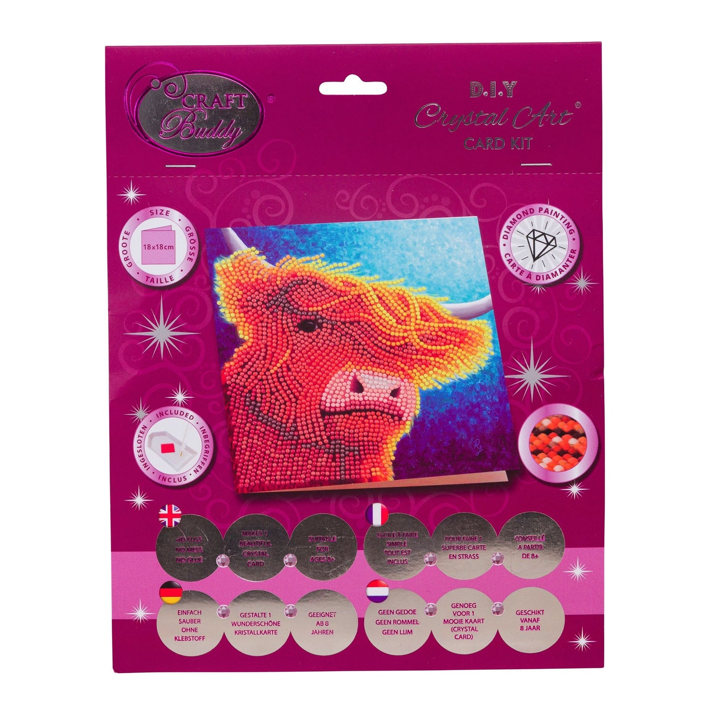 Craft Buddy 18x18cm DIY Crystal Card Kit ~ Gentle Soul