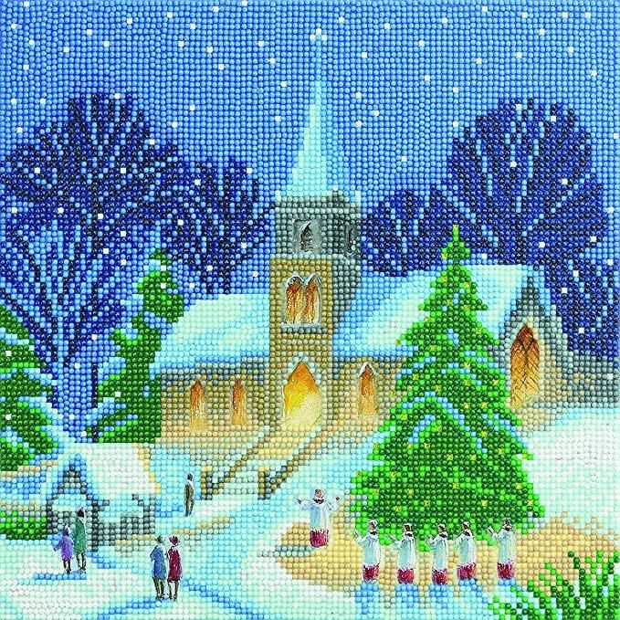 Craft Buddy Partial Crystal Mounted Crystal Art Kit 30cm x 30cm ~ Christmas Carols