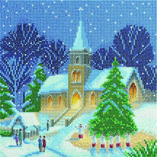 Craft Buddy Partial Crystal Mounted Crystal Art Kit 30cm x 30cm ~ Christmas Carols