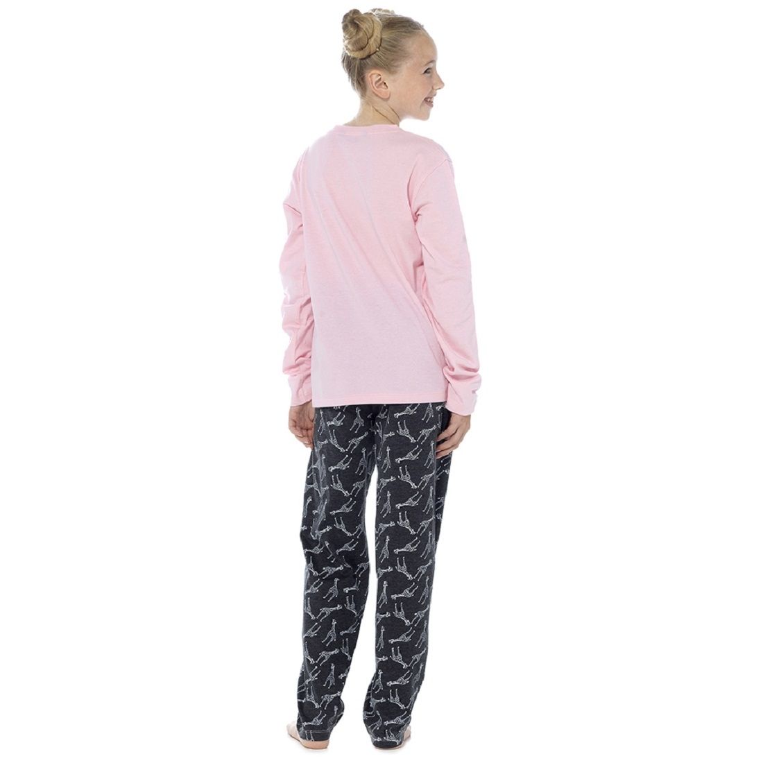 Girls Giraffe Design Pyjama Set ~ 7-13 years
