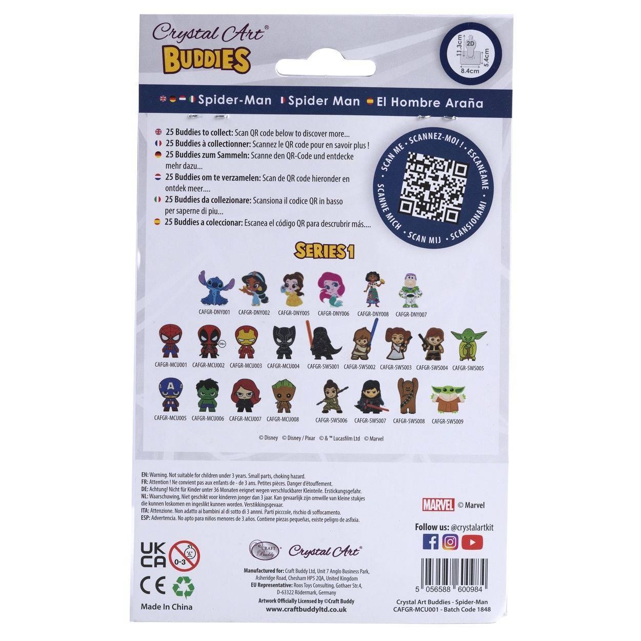 Craft Buddy Crystal Art Buddies Series 1 - Collectable Diamond Painting Figures