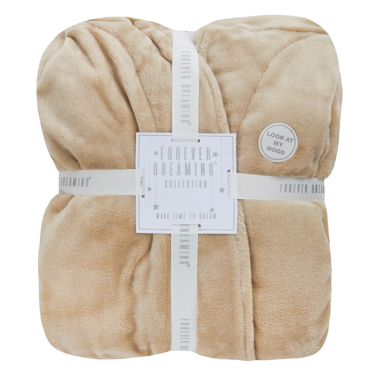 Ladies Fleece Dressing Gown with Fox Design Hood - S-XL