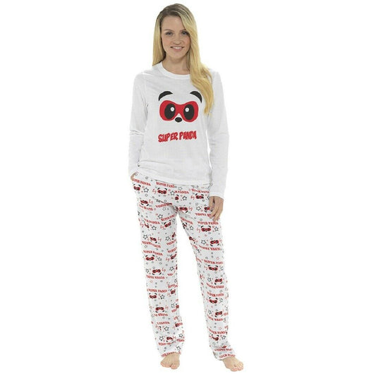 Ladies Super Panda Cotton Pyjama Set ~ S-XL