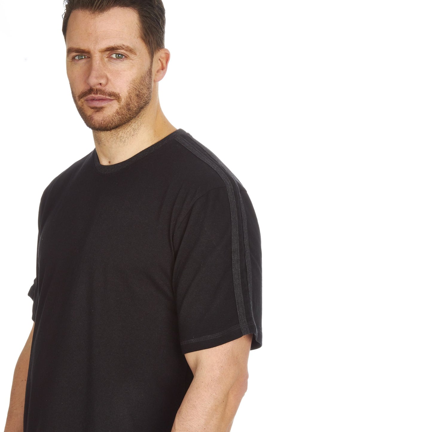 Mens Contrast Stripe Detail Short Lounge Set ~ S-2XL