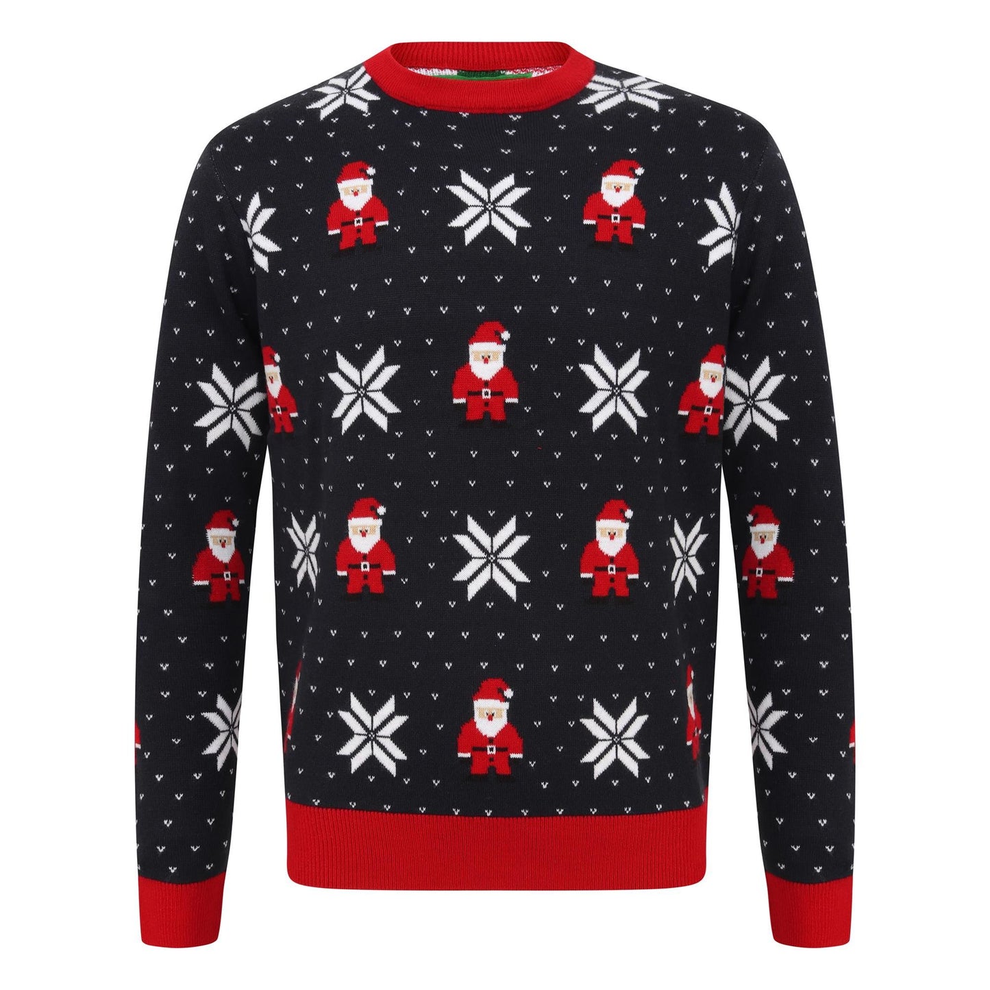 Adults Santa Fairisle Knitted Christmas Jumper