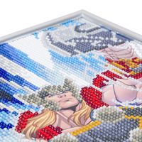 Crystal Art Marvels Thor Picture Kit with Silver Frame