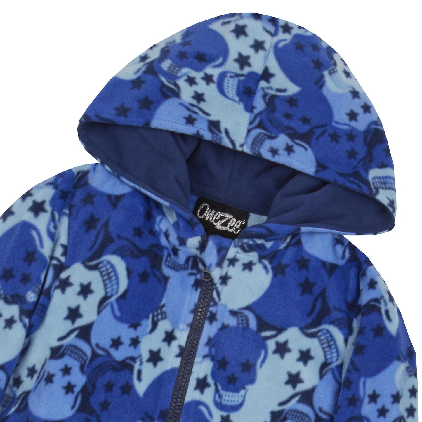 Childrens Skull Design Fleece Onesie ~ 2-6 years