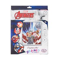 Crystal Art Marvels Thor Picture Kit with Silver Frame