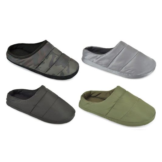 Mens Quilted Puffa Slipper