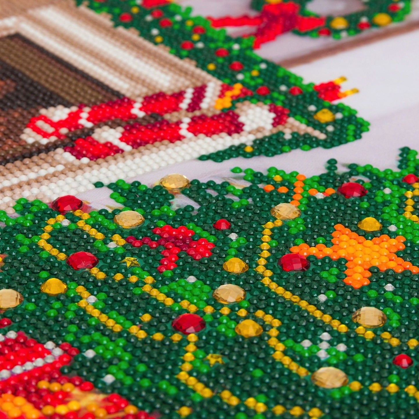 Craft Buddy Partial Crystal Mounted Crystal Art Kit 30cm x 30cm ~ Cosy Christmas