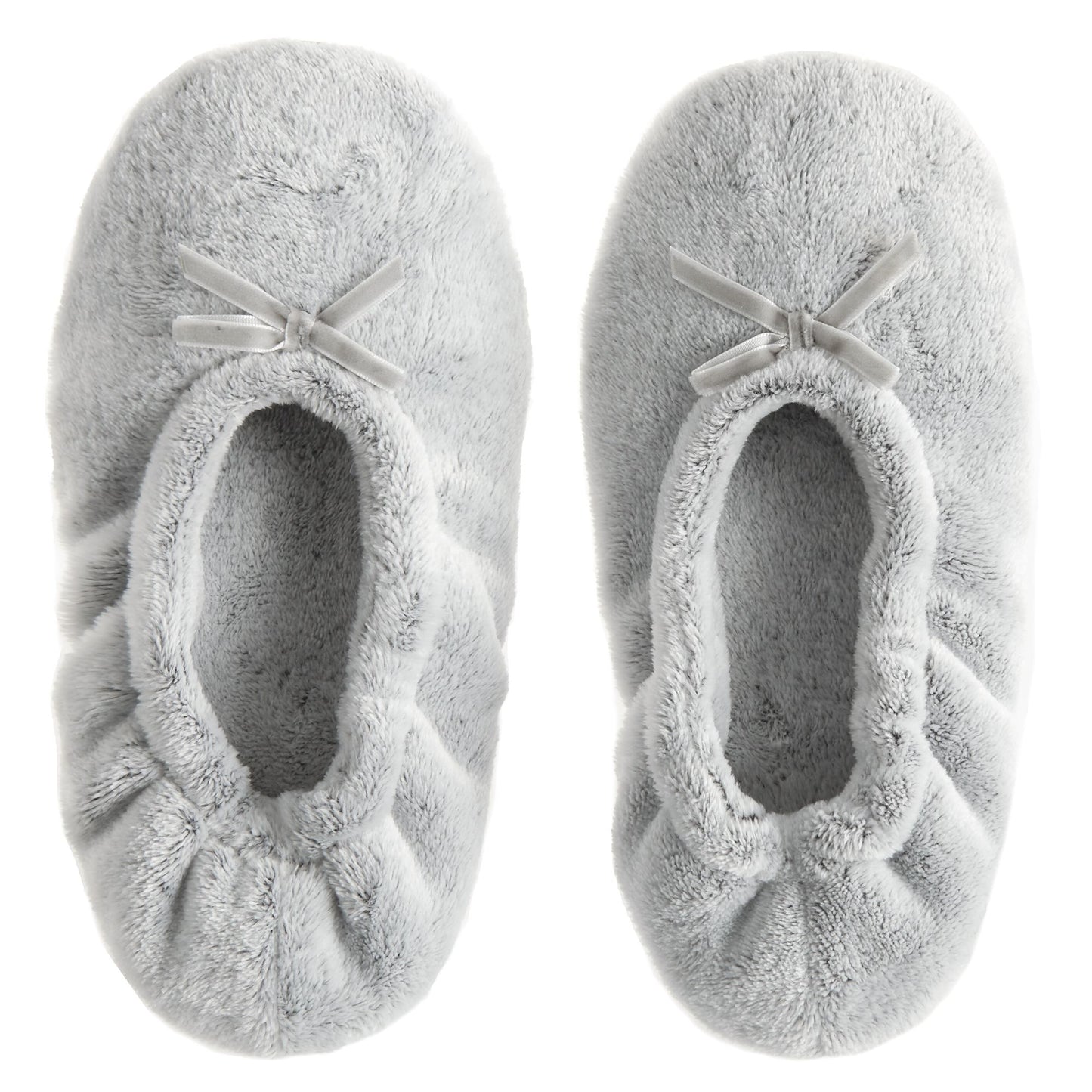 Ladies Bow Front Ballet Slippers