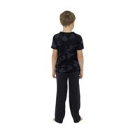 Childrens Dark Blue Camo Print Pyjama Set ~ 5-13 years
