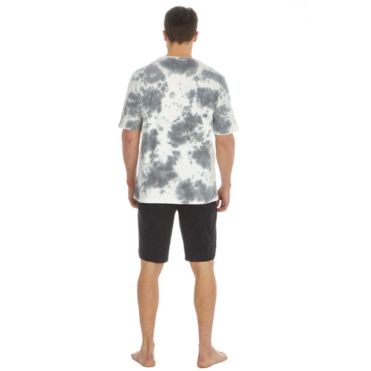 Mens Shorts Lounge / Pyjama Set with Tie Dye Top ~ S-2XL
