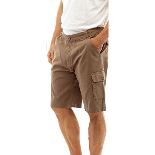 Mens Plain Cargo Shorts ~ M-2XL