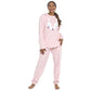 Ladies Microfleece Pyjama Set with Applique Fox Detail