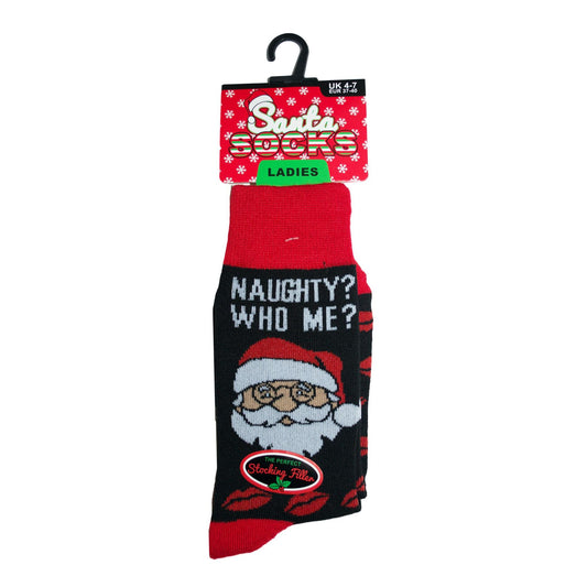 Ladies 6 Pack Novelty Christmas Socks
