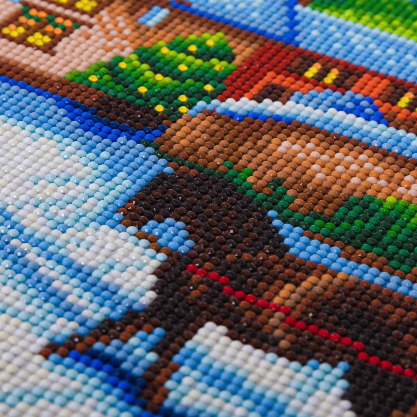 Craft Buddy Mounted Crystal Art Kit 40cm x 50cm - Winter Village