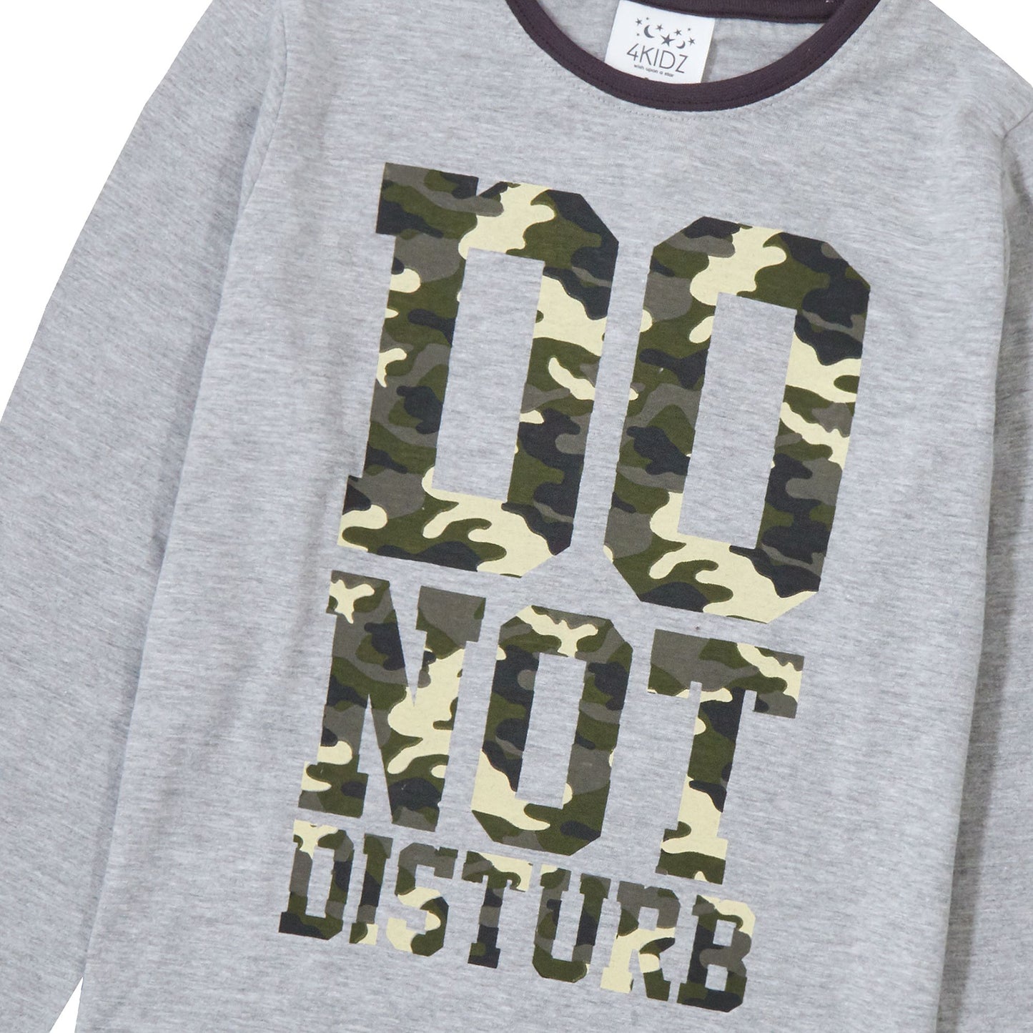 Childrens Do Not Disturb Camo Pyjama Set ~ 2-13 years