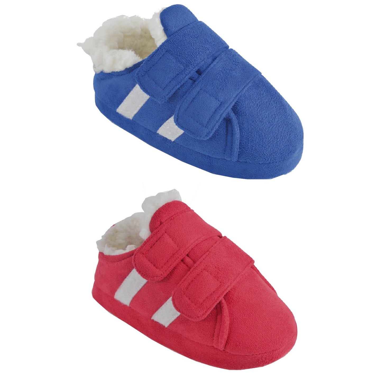 Kids Trainer Style Fleece Lined Slipper