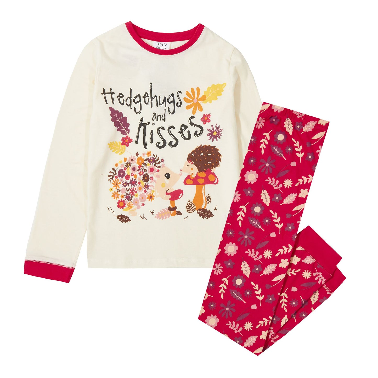 Childrens Hedgehog Kisses Pyjama Set ~ 2-13 years