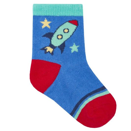 Babies 3 Pk of Novelty Space Design Socks