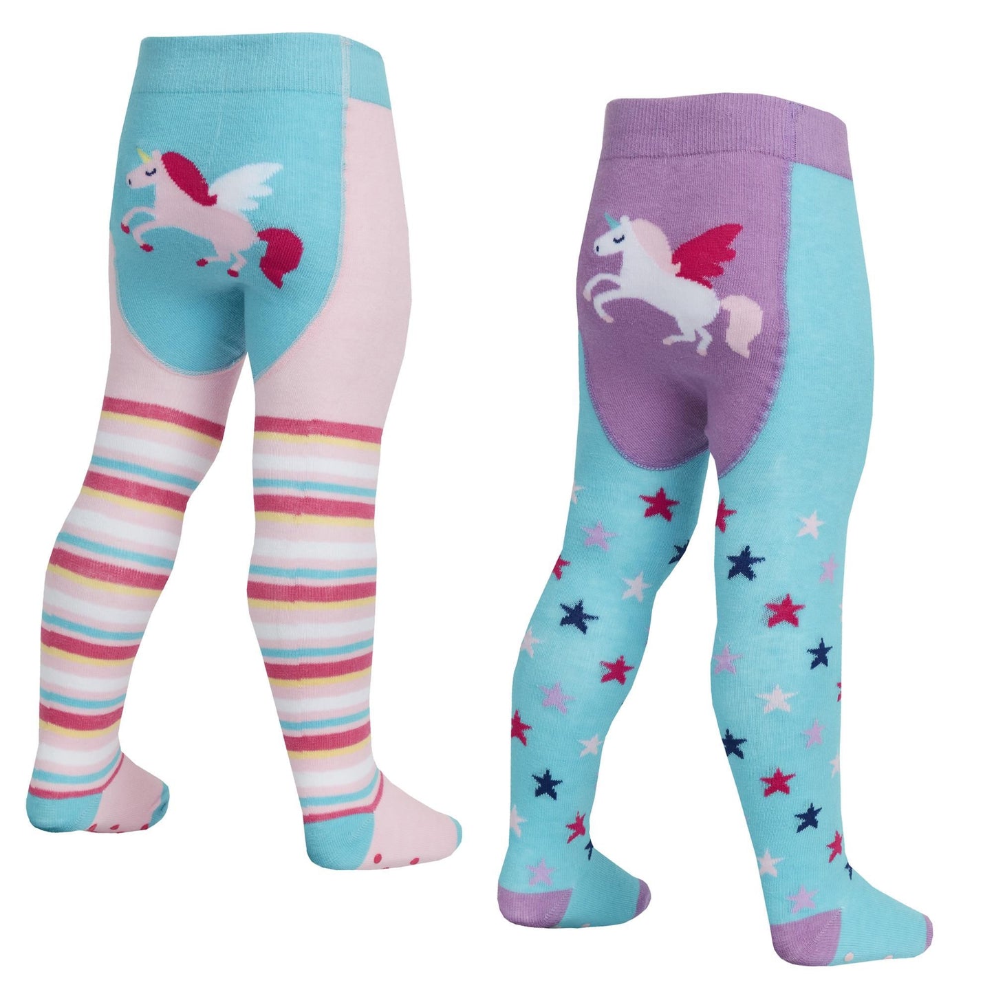 Babies 2 Pack Cotton Rich Novelty Tights