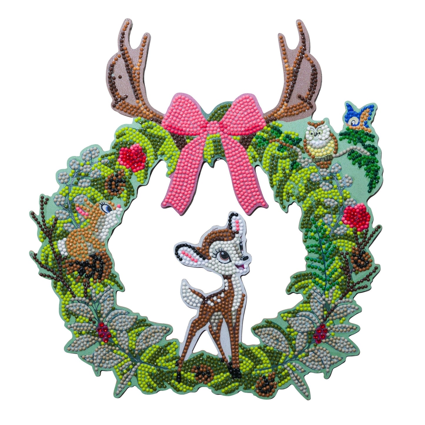 Craft Buddy 30cm Crystal Art Wreath Kit ~ Disney Bambi