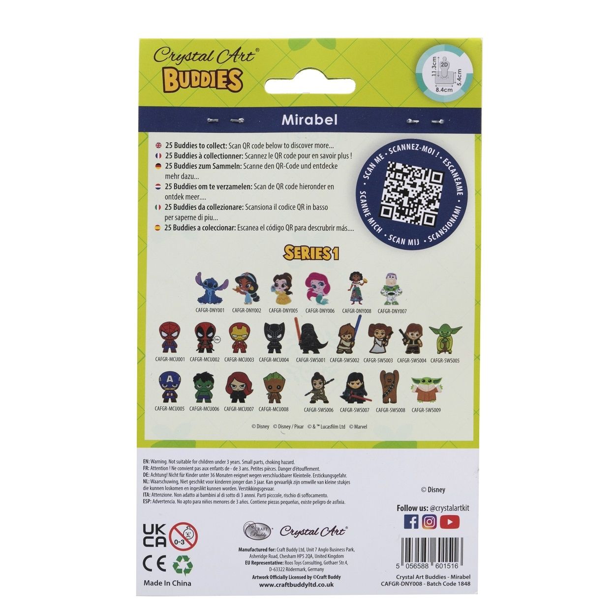 Craft Buddy Crystal Art Buddies Series 1 - Collectable Diamond Painting Figures