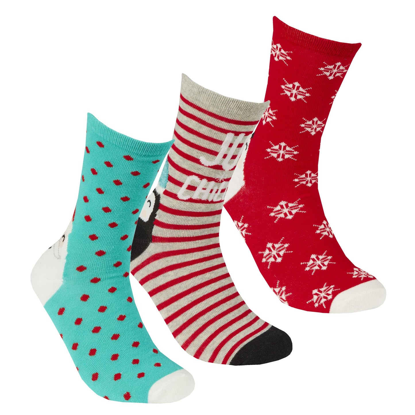Adults 2 x 3 Packs of Christmas Socks In Carded Packs